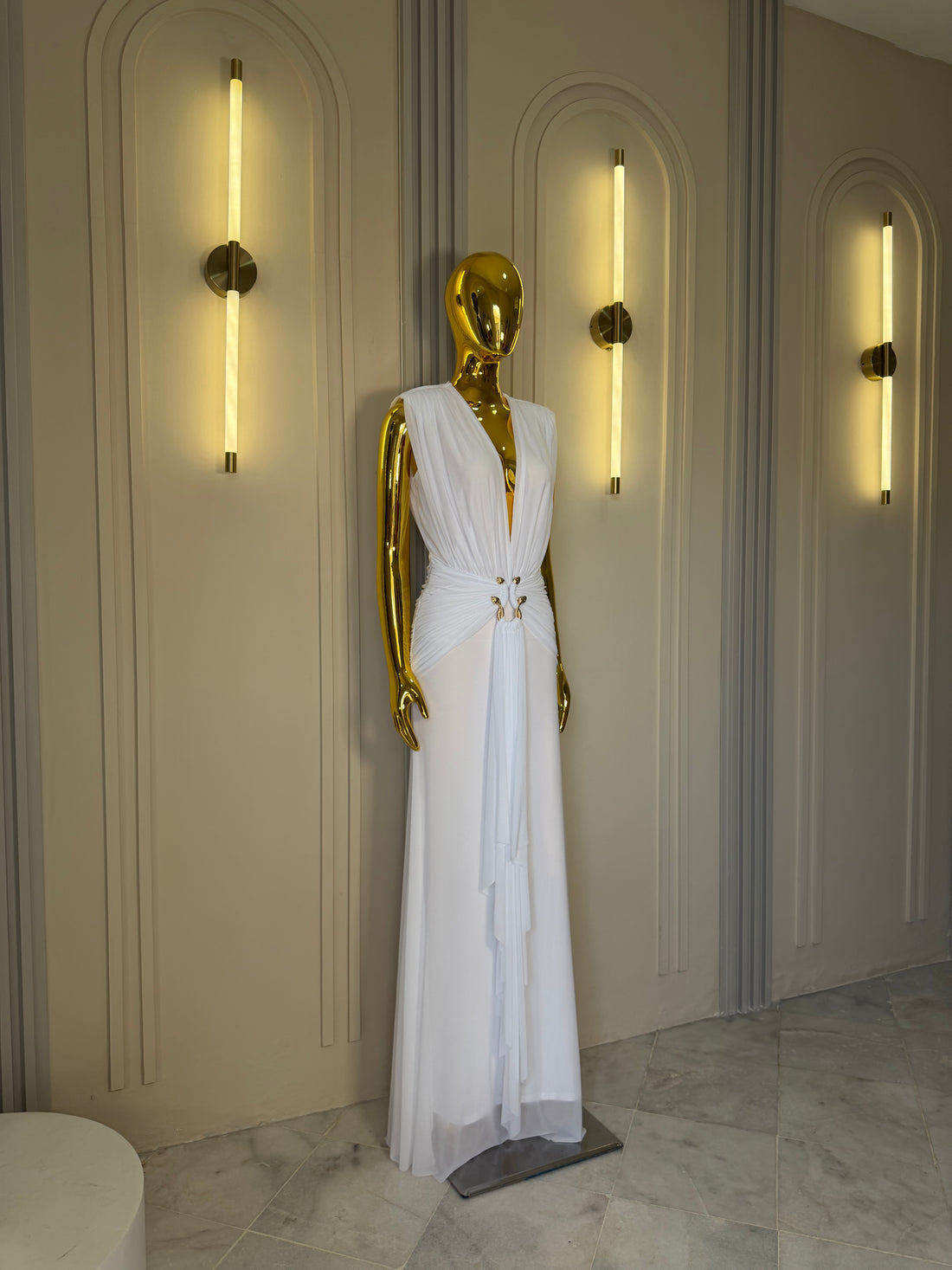 Vestido elegante white