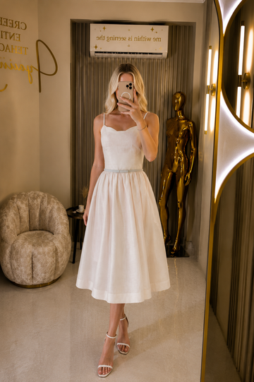 Vestido greige