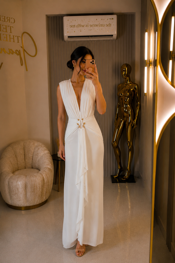 Vestido elegante white